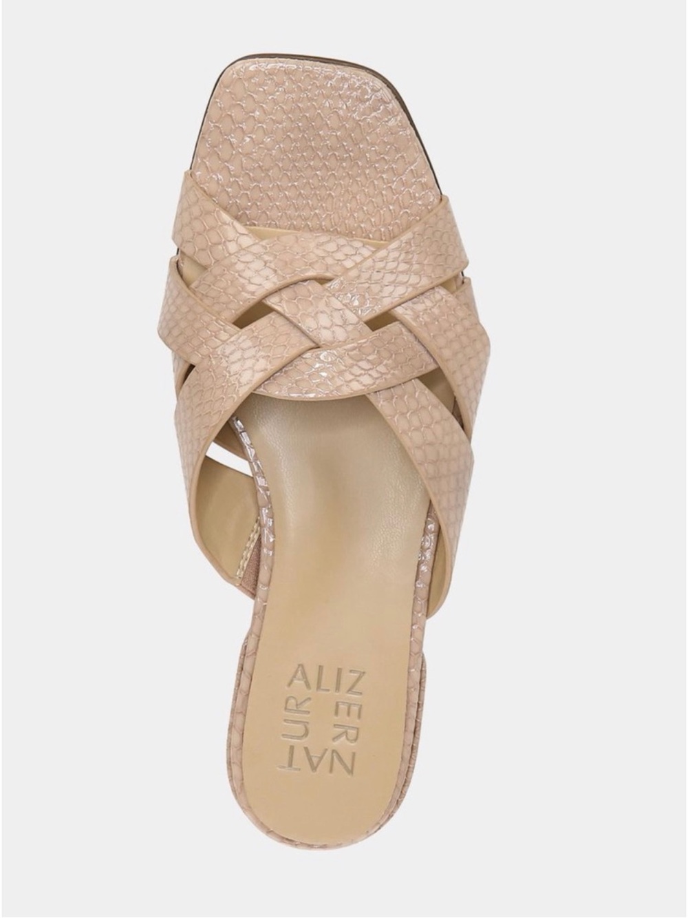 Naturalizer Size 8 Light Beige Ashford Slide Sandals